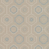 A.S. Creation Vliestapete 371771 - Tapete indigenes Textilmuster mit geometrischem Design, beige, blau, creme