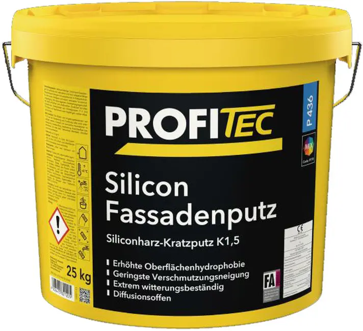 ProfiTec Silicon Fassadenputz K2,0 P436, weiß, 25 kg