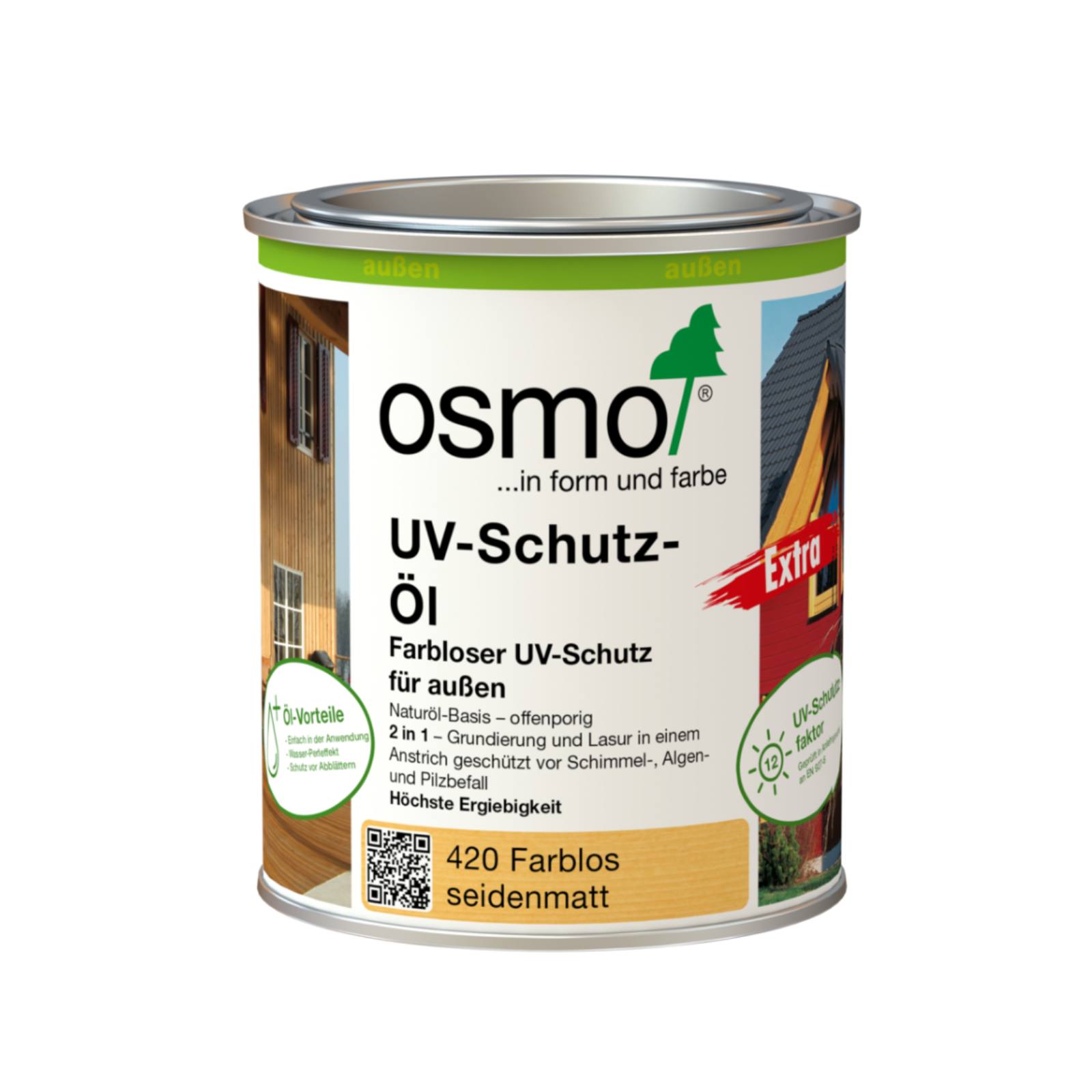 Osmo UV-Schutz-Öl extra 420 Farblos, wirkstoffhaltig, 2,5 Liter