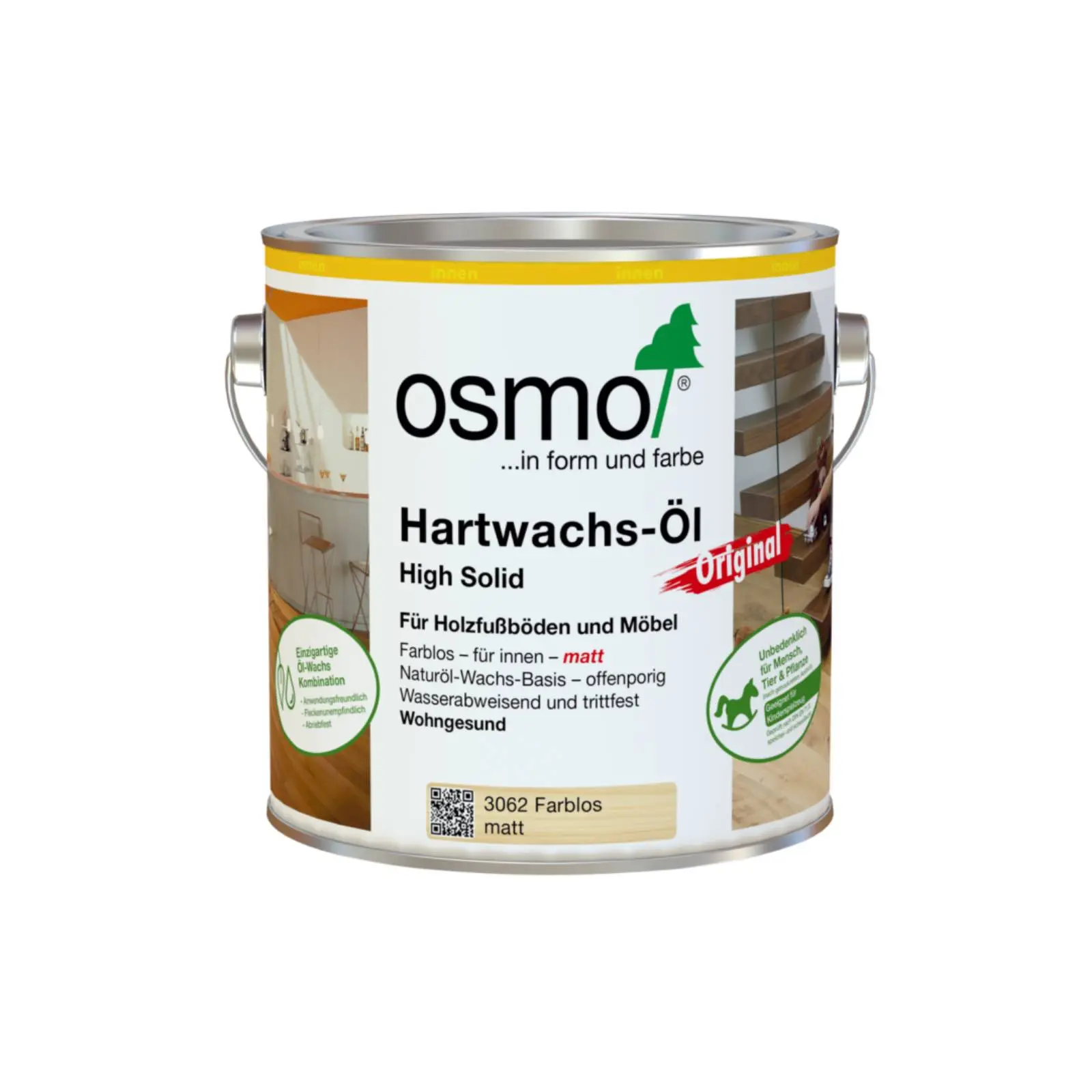 Osmo Hartwachs-Öl Original 3062 Farblos matt 2,5l