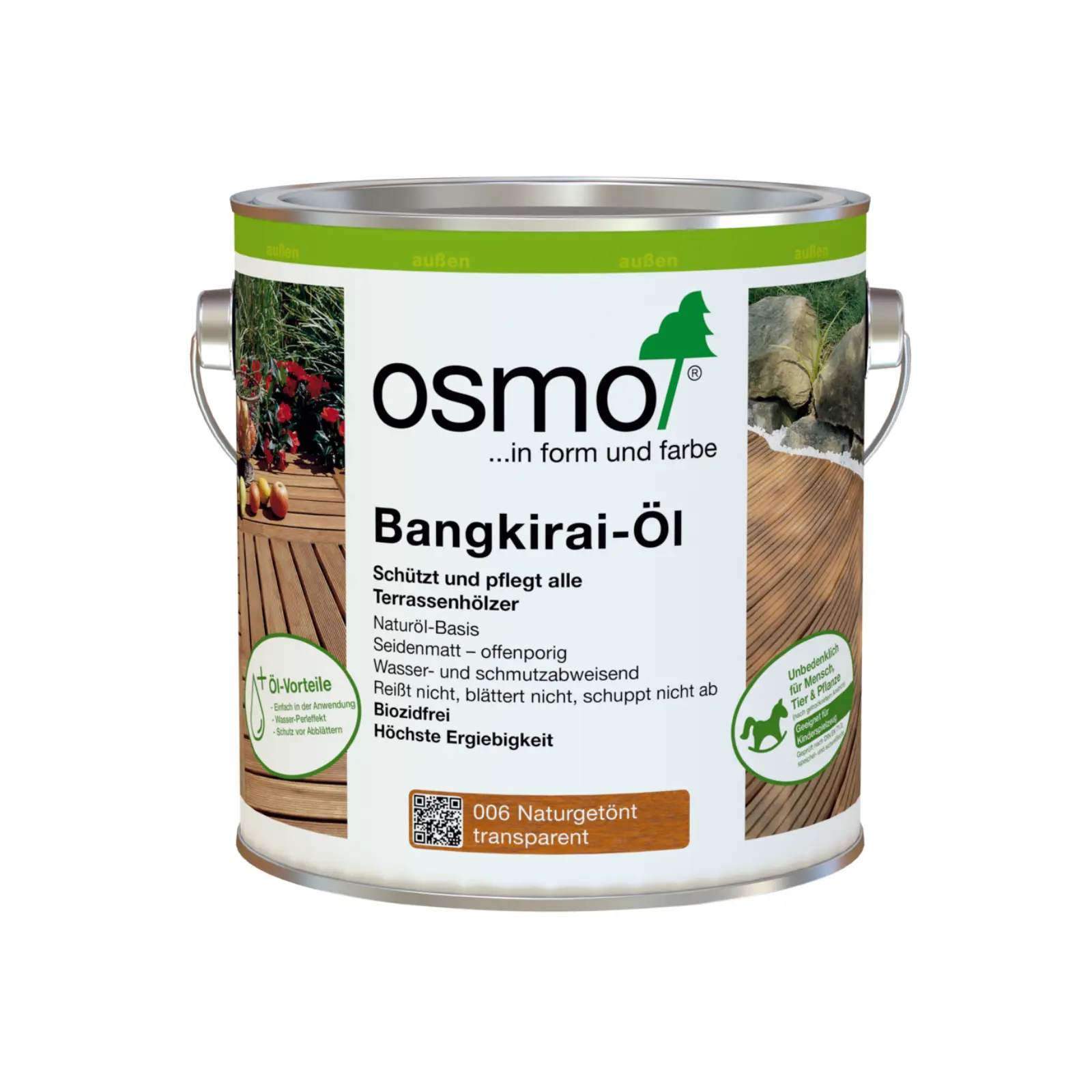 Osmo Bangkirai-Öl 006, Naturgetönt, 2,5l