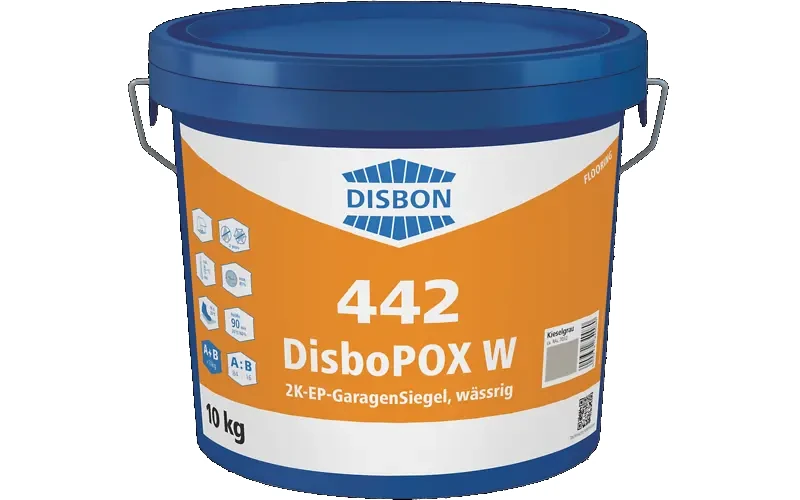 DisboPOX W 442 2K-EP-Garagensiegel, RAL 7037 Staubgrau, 10kg