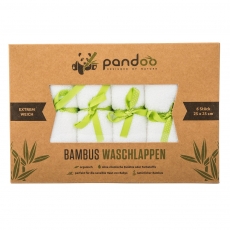 Pandoo Bambus Waschlappen 6 Stück