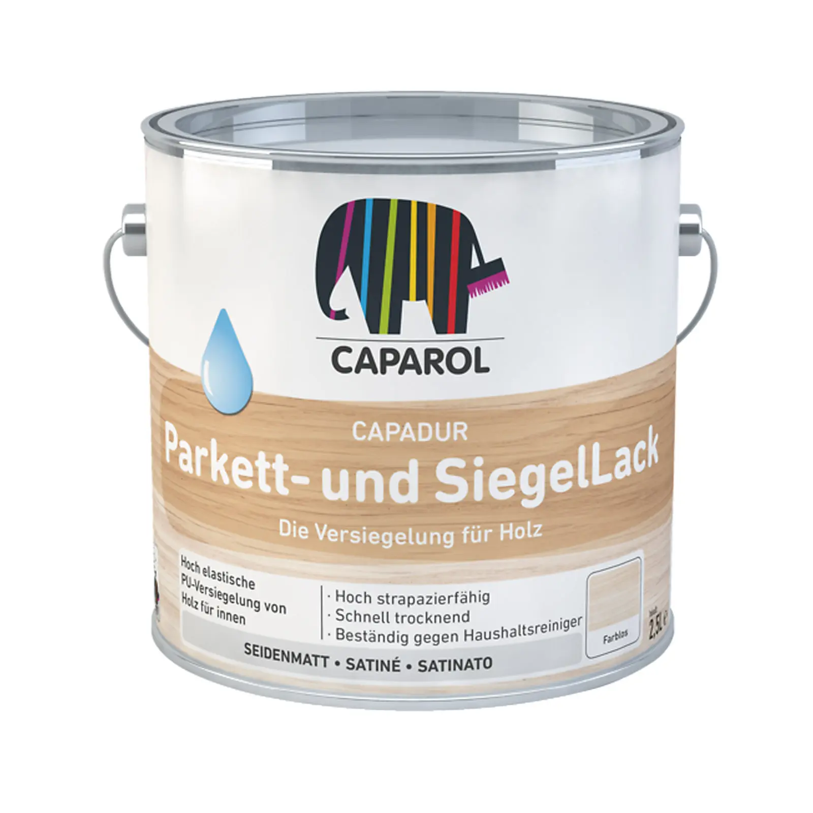 Caparol Capadur Parkett- und Siegellack, seidenmatt, 750ml
