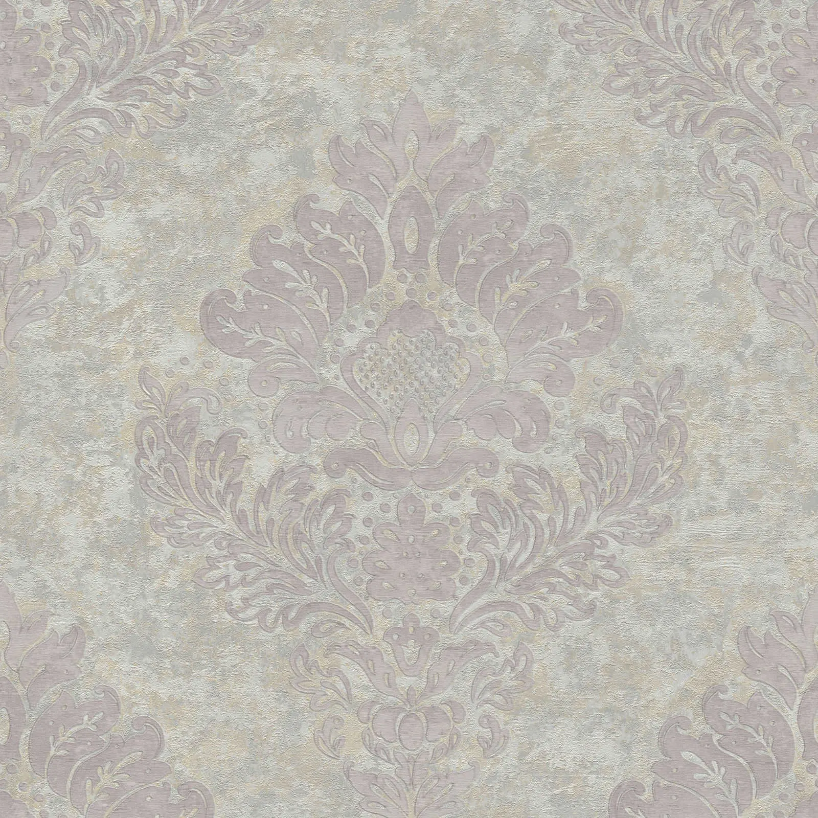 A.S. Creation Vliestapete 37901-4 - mit floralen Ornamenten & Metallic-Effekt, beige, grau